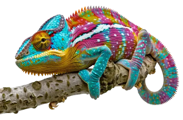 Camaleón colorido